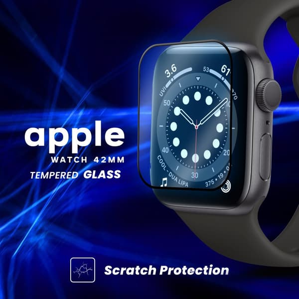 Apple Watch 42mm – Härdat glas 9H – Super kvalitet 3D Skärmskydd