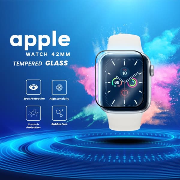 Apple Watch 42mm – Härdat glas 9H – Super kvalitet 3D Skärmskydd
