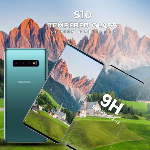Samsung Galaxy S10 - Härdat glas 9H - Super kvalitet 3D Skärmskydd