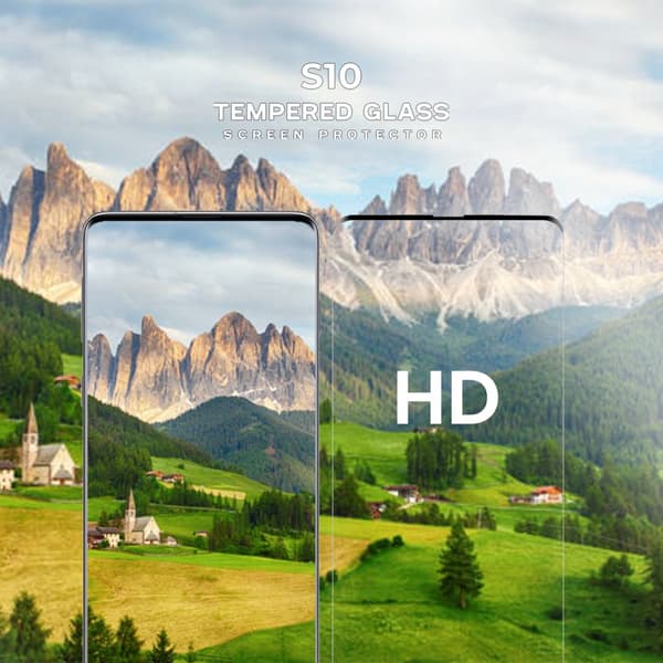 Samsung Galaxy S10 - Härdat glas 9H - Super kvalitet 3D Skärmskydd