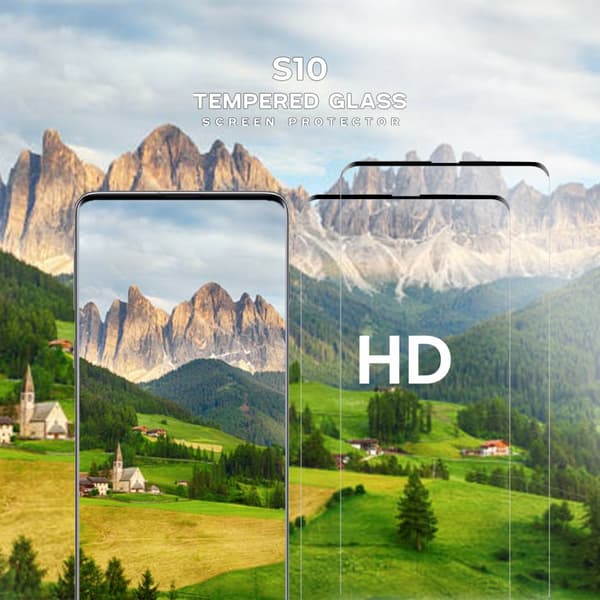 2-Pack Samsung Galaxy S10 - Härdat Glas 9H - Super Kvalitet 3D Skärmskydd