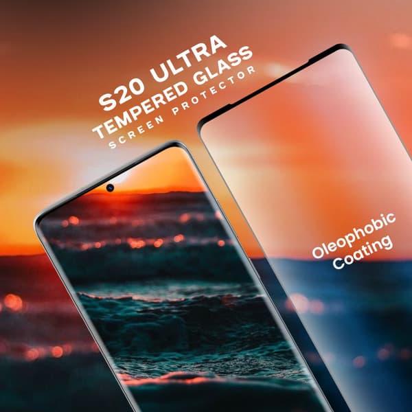 Samsung Galaxy S20 ULTRA - Härdat glas 9H - Super kvalitet 3D Skärmskydd