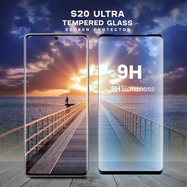 Samsung Galaxy S20 ULTRA - Härdat glas 9H - Super kvalitet 3D Skärmskydd