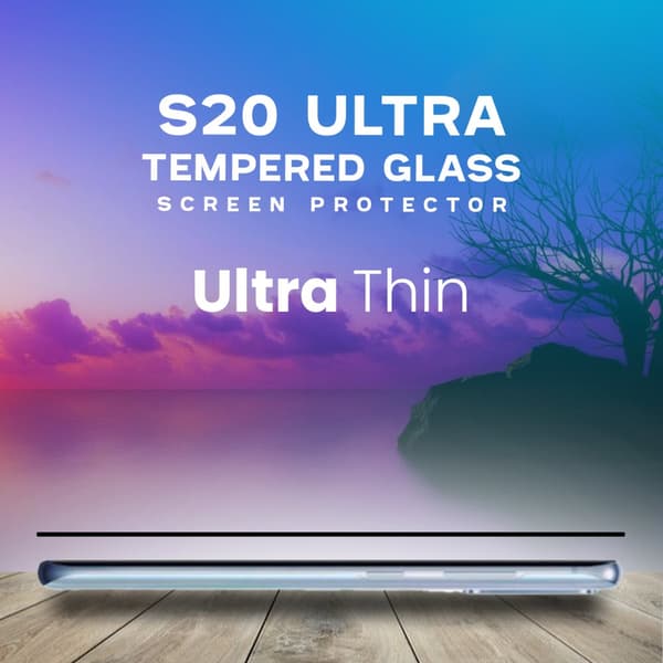 Samsung Galaxy S20 ULTRA - Härdat glas 9H - Super kvalitet 3D Skärmskydd
