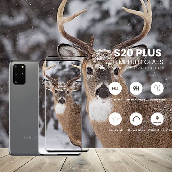 Samsung Galaxy S20 PLUS - Härdat glas 9H - Super kvalitet 3D Skärmskydd