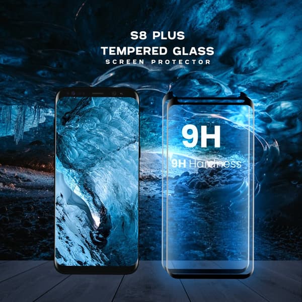 2-Pack Samsung Galaxy S8 PLUS - Härdat Glas 9H - Super Kvalitet 3D Skärmskydd
