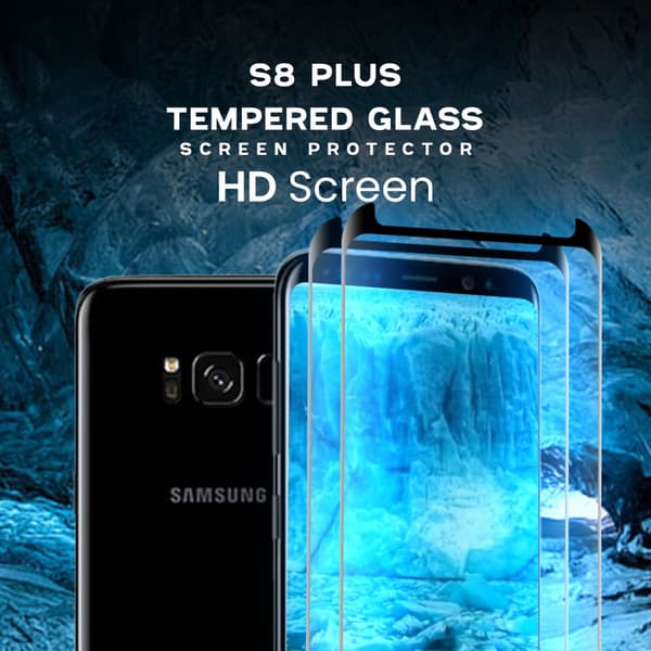 2-Pack Samsung Galaxy S8 PLUS - Härdat Glas 9H - Super Kvalitet 3D Skärmskydd
