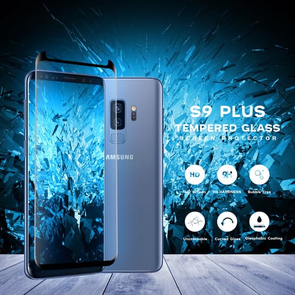 Samsung Galaxy S9 PLUS - Härdat Glas 9H - Super Kvalitet 3D Skärmskydd