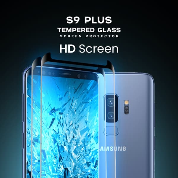 2-Pack Samsung Galaxy S9 PLUS - Härdat Glas 9H - Super Kvalitet 3D Skärmskydd