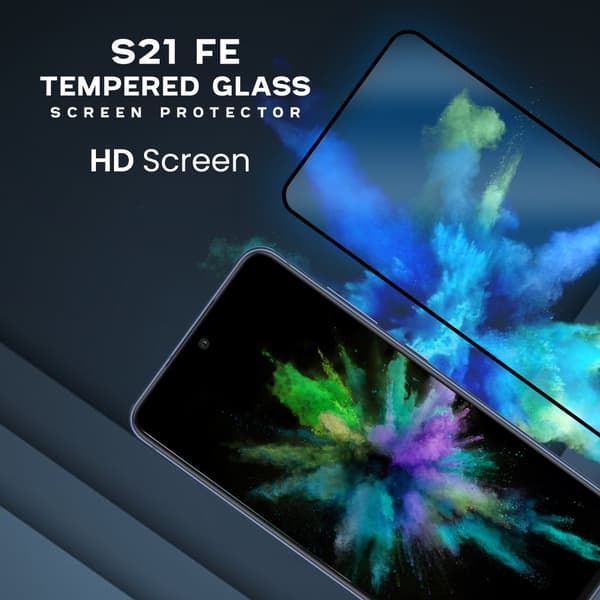 Samsung Galaxy S21 FE - Härdat glas 9H - Super kvalitet 3D Skärmskydd