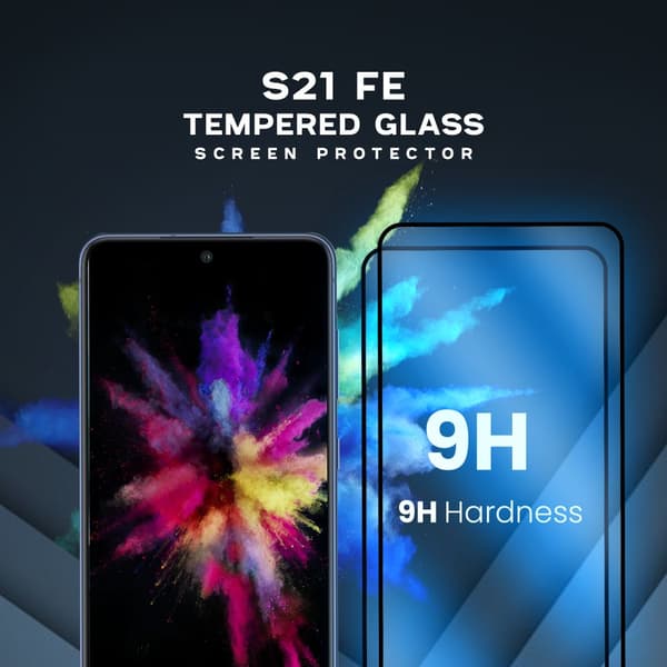 2-Pack Samsung Galaxy S21 FE - Härdat glas 9H-Super kvalitet 3D Skärmskydd