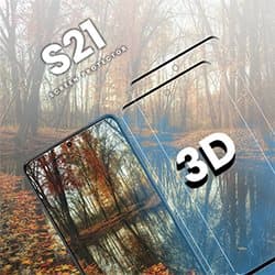 2-Pack Samsung Galaxy S21 5G - Härdat glas 9H-Super kvalitet 3D Skärmskydd
