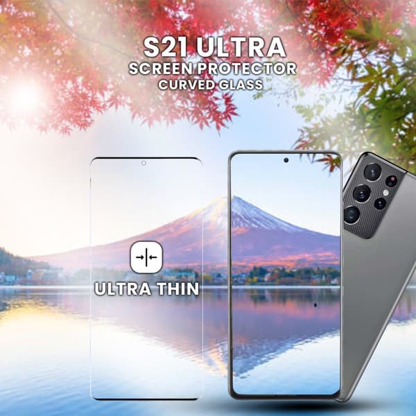 Samsung Galaxy S21 ULTRA - Härdat glas 9H - Super kvalitet 3D Skärmskydd