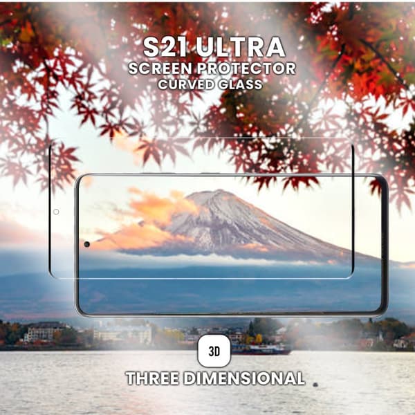 Samsung Galaxy S21 ULTRA - Härdat glas 9H - Super kvalitet 3D Skärmskydd