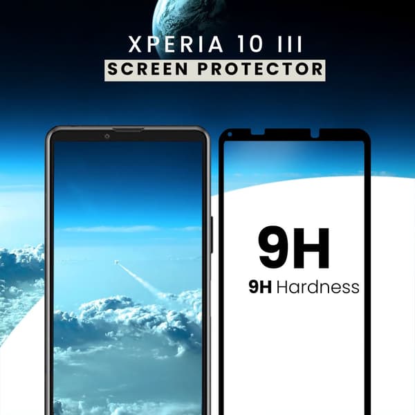 Sony Xperia 10 III - Härdat glas 9H-Super Kvalitet 3D Skärmskydd