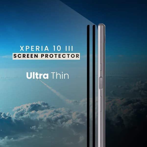 2 Pack Sony Xperia 10 III - Härdat glas 9H - Super Kvalitet 3D Skärmskydd