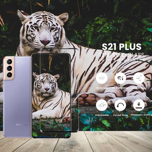 Samsung Galaxy S21 PLUS - Härdat glas 9H - Super kvalitet 3D Skärmskydd