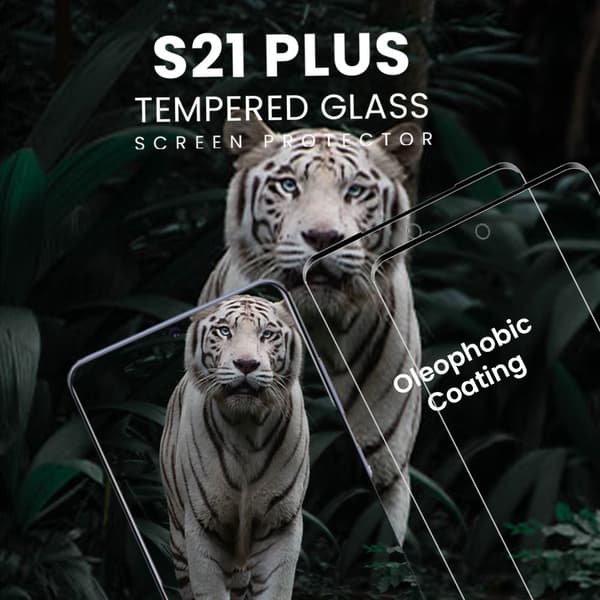 2-Pack Samsung Galaxy S21 PLUS - Härdat glas 9H-Super kvalitet 3D Skärmskydd