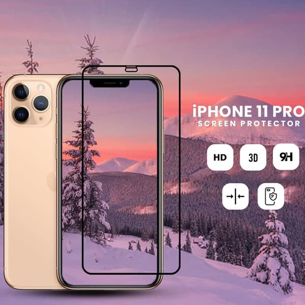 iPhone 11 Pro - Härdat Glas 9H - Super Kvalitet 3D Skärmskydd