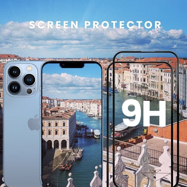 2-Pack iPhone 13 PRO - Härdat Glas 9H - Super Kvalitet 3D Skärmskydd