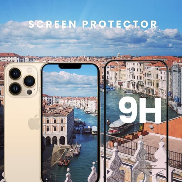 iPhone 13 PRO MAX - Härdat Glas 9H - Super Kvalitet 3D Skärmskydd