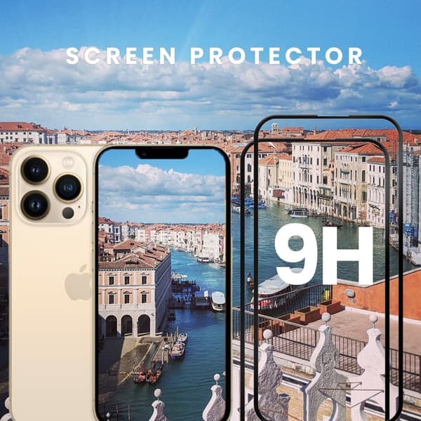 2-Pack iPhone 13 PRO MAX - Härdat Glas 9H - Super Kvalitet 3D Skärmskydd