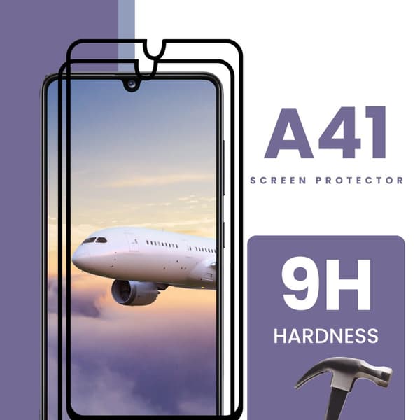 2 Pack Samsung Galaxy A41 - Härdat Glas 9H - Super kvalitet 3D Skärmskydd