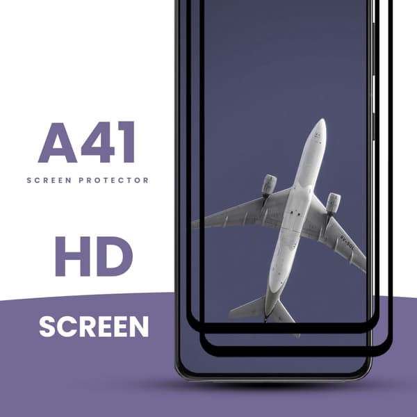 2 Pack Samsung Galaxy A41 - Härdat Glas 9H - Super kvalitet 3D Skärmskydd