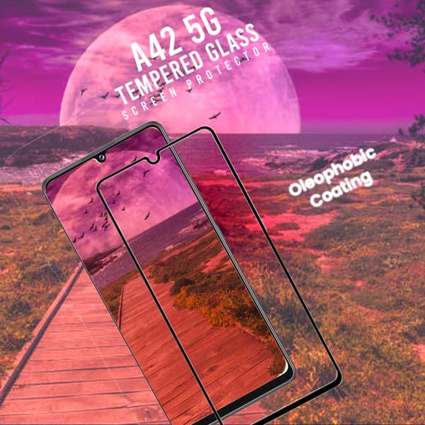 Samsung Galaxy A42 5G - Härdat Glas 9H - Super Kvalitet 3D Skärmskydd
