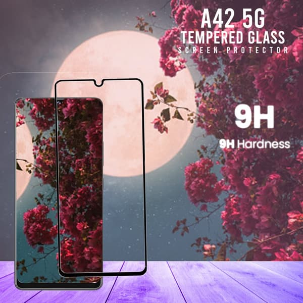 Samsung Galaxy A42 5G - Härdat Glas 9H - Super Kvalitet 3D Skärmskydd