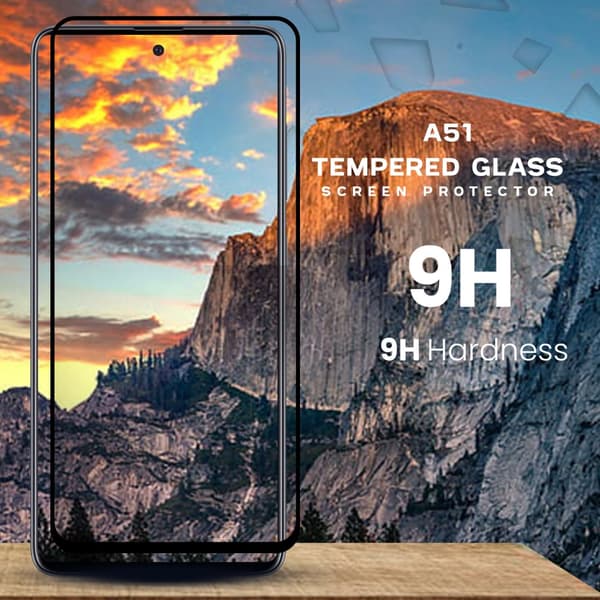 Samsung Galaxy A51 - Härdat glas 9H-Super kvalitet 3D Skärmskydd