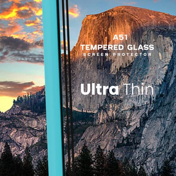 2-Pack Samsung Galaxy A51 - Härdat Glas 9H - Super Kvalitet 3D Skärmskydd