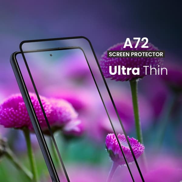 Samsung Galaxy A72 - Härdat glas 9H-Super kvalitet 3D Skärmskydd