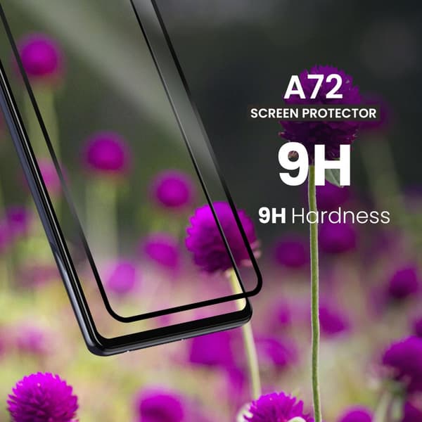 Samsung Galaxy A72 - Härdat glas 9H-Super kvalitet 3D Skärmskydd