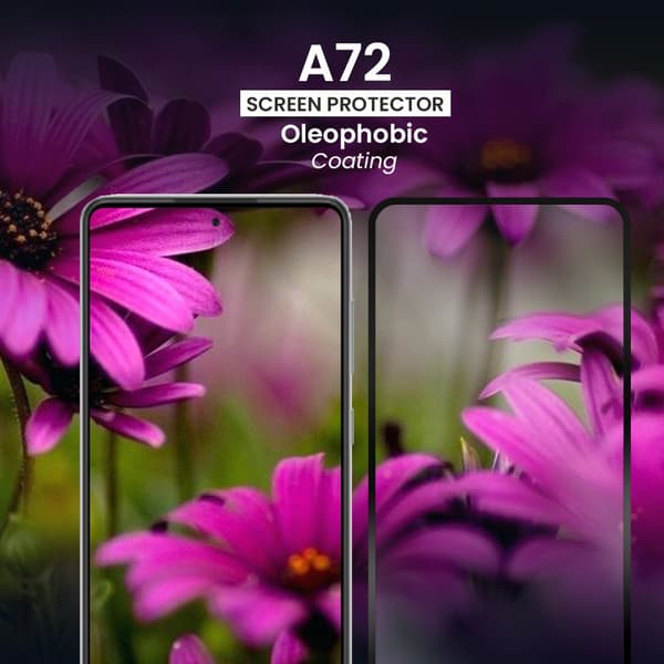 Samsung Galaxy A72 - Härdat glas 9H-Super kvalitet 3D Skärmskydd