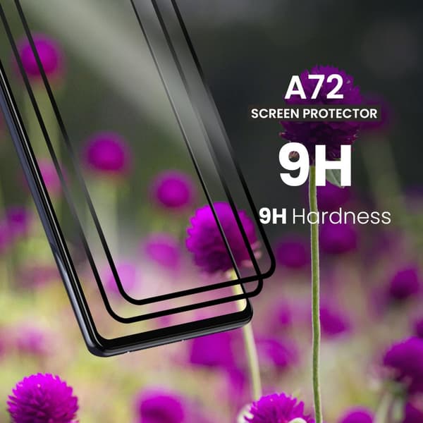 2-Pack Samsung Galaxy A72 - Härdat Glas 9H - Super kvalitet 3D Skärmskydd