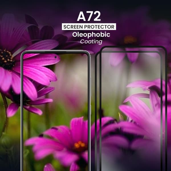 2-Pack Samsung Galaxy A72 - Härdat Glas 9H - Super kvalitet 3D Skärmskydd
