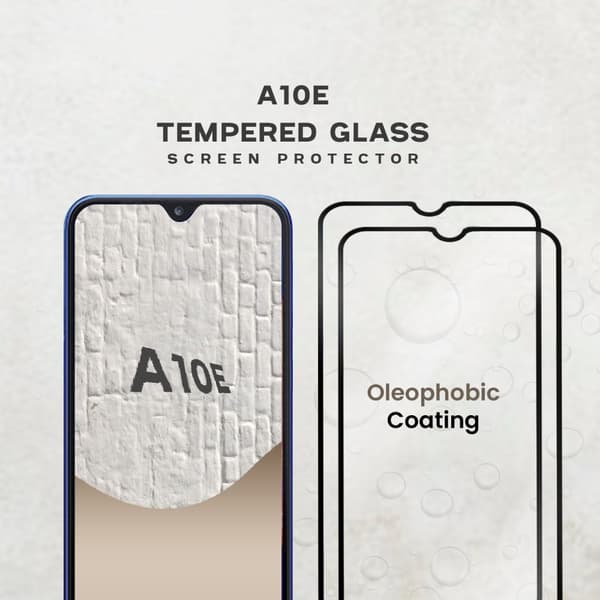 2-Pack Samsung Galaxy A10e - Härdat Glas 9H - Super Kvalitet 3D Skärmskydd