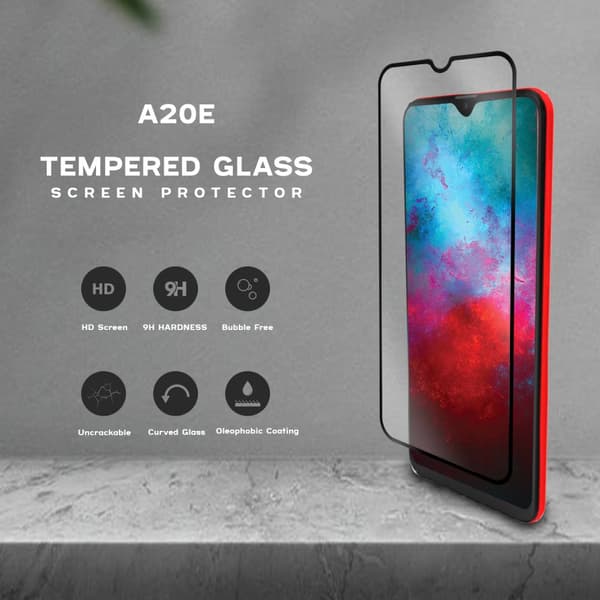 Samsung Galaxy A20e- Härdat Glas 9H - Super Kvalitet 3D Skärmskydd