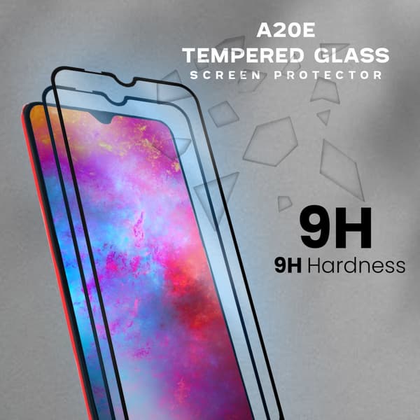 2-Pack Samsung Galaxy A20e - Härdat Glas 9H - Super Kvalitet 3D Skärmskydd