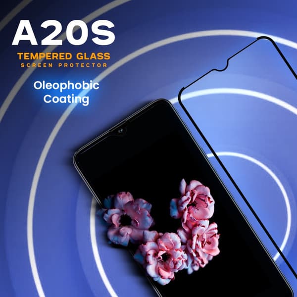 Samsung Galaxy A20s - Härdat Glas 9H - Super Kvalitet 3D Skärmskydd