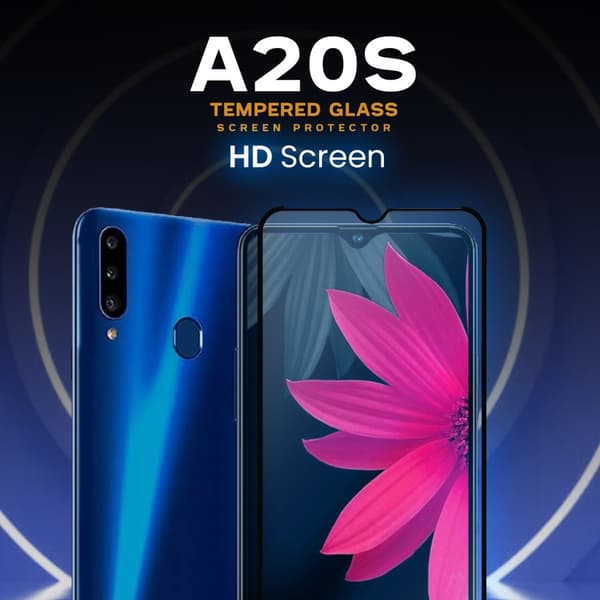 Samsung Galaxy A20s - Härdat Glas 9H - Super Kvalitet 3D Skärmskydd