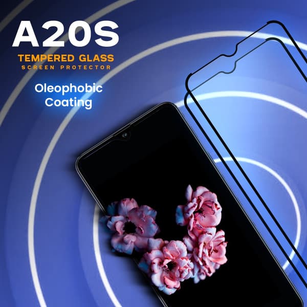 2-Pack Samsung Galaxy A20s - Härdat Glas 9H - Super Kvalitet 3D Skärmskydd