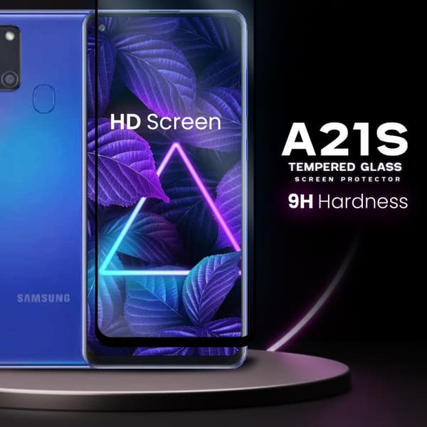 Samsung Galaxy A21s - Härdat Glas 9H - Super Kvalitet 3D Skärmskydd