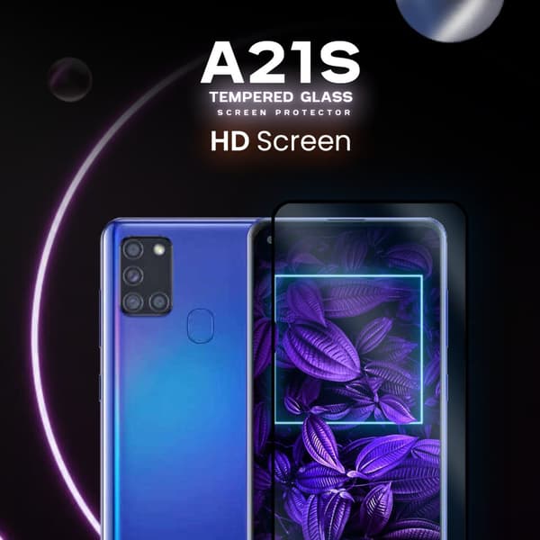 Samsung Galaxy A21s - Härdat Glas 9H - Super Kvalitet 3D Skärmskydd