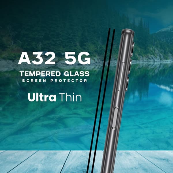 2-Pack Samsung Galaxy A32 5G - Härdat Glas 9H - Super Kvalitet 3D Skärmskydd