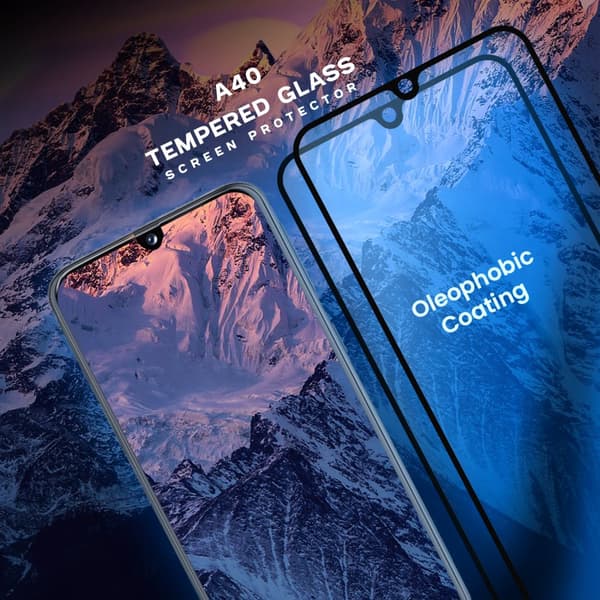 2-Pack Samsung Galaxy A40 - Härdat Glas 9H - Super kvalitet 3D Skärmskydd