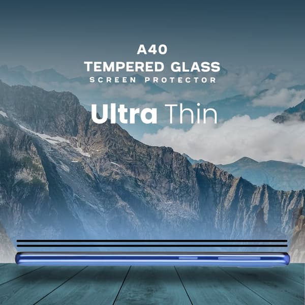 2-Pack Samsung Galaxy A40 - Härdat Glas 9H - Super kvalitet 3D Skärmskydd