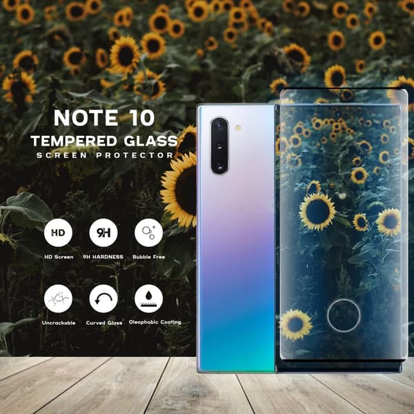 Samsung Galaxy Note 10 - Härdat Glas 9H - Super Kvalitet 3D Skärmskydd