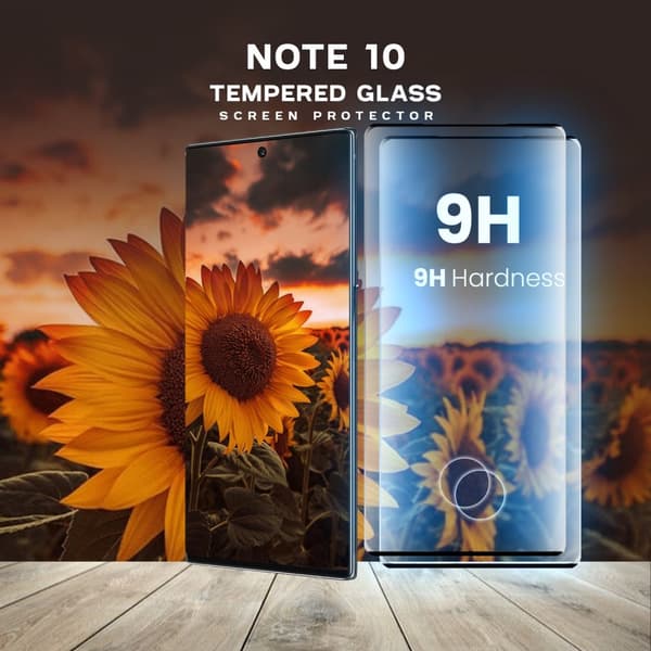 2 Pack Samsung Galaxy Note 10- Härdat Glas 9H - Super kvalitet 3D Skärmskydd